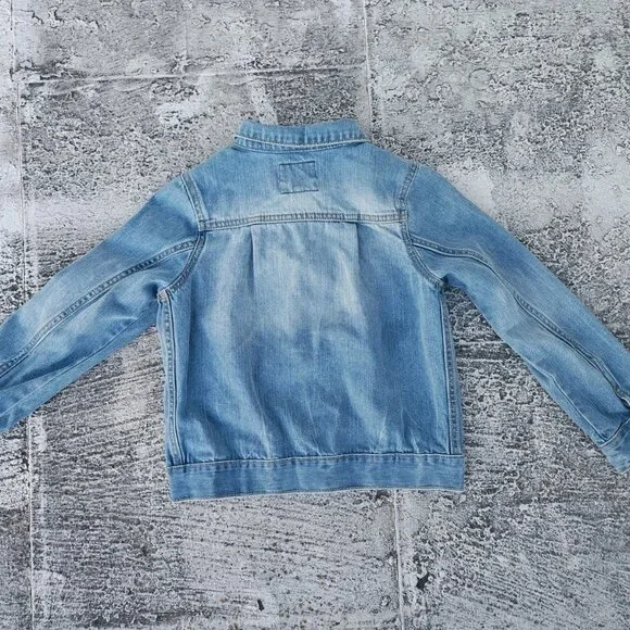 Oshkosh B'goch Kids Jacket Blue Denim Jeans Coat Jacket Size 10 - Picture 6 of 11